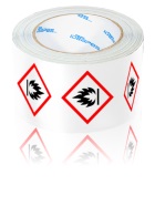 hazard sign tape